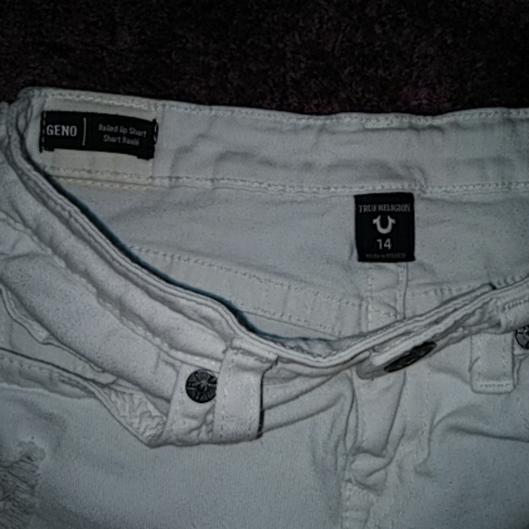 True Religion Boys GENO Rolled Short Destructed 14 - Picture 3 of 5